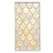 Apollo Tile Majeste 10.8in x 11.3in Glossy Gold and White Glass Mosaic Wall and Floor Tile 8.48 sqft/case, 10PK APLASL8801A - alternate 5