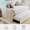Martha Stewart Anya Twin Upholstered Platform Daybed with Pull Out Trundle, Cushioned Headboard, Footboard XH-8548-DBT-WH-MS - alternate 7