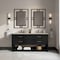 James Martin Vanities Lucian 72" Double Vanity, Carbon Oak, w/ 3 CM Tajnar Eclos Widespread Top D704-V72-CBO-WTJR - alternate 7