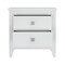 Homeroots 24" White Wood Two Drawer Nightstand 478277 - alternate 7