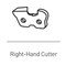 Oregon Harvester Saw Chain, Replacement Cutters, Right-Hand, 3/4 in. Pitch for 11H Series Chain, 25-Pack P107542 - alternate 1