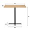 Flash Furniture Bennett 30 in x 48 in Solid Wood Indoor Tabletop in Natural with 23.5 in x 29.5 in Bar Height GSF-REC3048-NAT-T2230B-GG - alternate 10