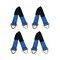Mytee Products 24in HD Axle Straps Car Hauler Tow Truck Wrecker Wheel Tie Down Strap, 4PK AS24x4 - alternate 6