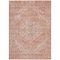 Homeroots 5' X 8' Coral And Pink Oriental Washable Indoor Outdoor Area Rug 603804 - alternate 7