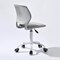 Homeroots Gray and White Adjustable Height Swivel Rolling Office Chair 719299 - alternate 7