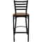 Flash Furniture Restaurant Stool, Ladder Back, Chy Seat XU-DG697BLAD-BAR-CHYW-GG - alternate 9