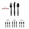 Smarty Had A Party Black Disposable Plastic Cutlery Set - Spoons, Forks and Knives (1000 Guests), 3000PK 420S-BKCS-CASE - alternate 8
