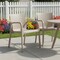 Homeroots Set of Two Taupe Heavy Duty Plastic Outdoor Stacking Dining Chairs, 2PK 565197 - alternate 5