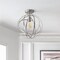 Jonathan Y Alba 13" Metal LED Flush Mount, Nickel JYL9514B - alternate 8