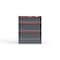Strong Hold 3 drawer cabinet - (1x 7ft, 2x 10ft) - Red accents - E-Lock w/ Tracking S3036-PPTAS-0305DS - alternate 1