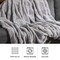 Lavish Home Faux Fur Blanket 60x80-Inch Queen Size Throw Blanket with Plush Faux Fur Front and Mink Back, Gray HT-THROW2-GRY - alternate 5