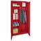 Sandusky Lee Combo Storage Cabinet, 72 in H, 36 in W, 24 in D, Swing, Keyed, Red, 4 Shelves CAC1362472-01 - alternate 6