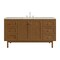 James Martin Vanities Laurent 60" Single Vanity, Honey Oak w/ 3 CM Tajnar Eclos Top 545-V60S-HNO-3TJR - alternate 1