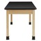 Diversified Spaces Compartment Table, Oak, Wood Frame, 60 in W, Black C714LBBK30N - alternate 15