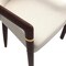 Leisuremod Opaline Series Elegant Wooden Dining Chair in Brown/Cream, 4PK OC24BRCR4 - alternate 8