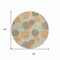 Homeroots 8' Beige Aqua And Orange Round Polka Dot Washable Indoor Outdoor Area Rug 614649 - alternate 7