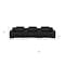 Homeroots 129" Black Italian Leather Reclining USB Sofa 632885 - alternate 14