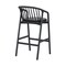 Armen Living Echo Black Oak Wood and Faux Leather Bar Stool LCECBABLK30 - alternate 8
