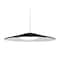 Besa Lighting Swan Stem Pendant, Black/Opal, White Finish, 1x23W LED 1TT-SWANBK-LED-WH - alternate 1
