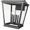 Z-Lite Raphael Sand Black 4 Light Outdoor Wall Light 5029XL-BK - alternate 7