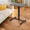 Homeroots Adjustable Black Wood and Stainless Steel Rolling Standing Desk 535347 - alternate 6