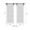 Sartodoors Sturdy Double Barn Door with, Felicia 3355 Matte Black with Clear Glass, 13FT Rail Hangers Heavy S FELICIA3355DB-BLK-36 - alternate 4