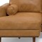 Homeroots 102" Sienna Leather Sofa With Brown Legs 641043 - alternate 5