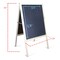 Crestline Products Marquee Easel (natural hardwood)  Two Black Chalkboards 31222 - alternate 4
