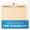 Pendaflex Manila Fastener Folders, Reinforced Straight Tab, 2 Fasteners, Legal Size, Manila, 50PK FM312EE - alternate 5