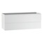 Homeroots 40" White Wood Freestanding Bathroom Vanity With White Sink And Two Drawers 627497 - alternate 1