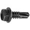 Auveco Hex Washer Head Tapping Screw with Tek Point #14 x 3/4in - Black, 50PK 24130 - alternate 1