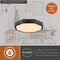 Vaxcel Diversey 15.75-In. LED Flush Mount Ceiling Light, Textured Black, Frosted White Shade C0364 - alternate 9
