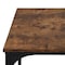 Homeroots 32" Brown and Black Wood and Metal H-Shape Computer Desk 568039 - alternate 8