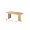 Homeroots 79" Natural Solid Wood Oval Dining Table 721112 - alternate 4