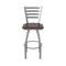 Holland Bar Stool Co 410 Jackie Stainless Steel 36in Swivel Bar Stool with Dark Cherry Maple Seat 41036SSDCMpl - alternate 6