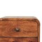 Homeroots 12" Brown Solid Wood Two Drawer Floating Nightstand 653840 - alternate 6