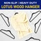 Lifemaster Velvet Non-Slip Hangers, Black Plastic, 360 Deg Swivel Hook, Space-Saving, 50PK LMVEL50 - alternate 7