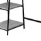 Homeroots 47" Gray and Black Wood and Metal Corner Trestle Computer Desk 489990 - alternate 4