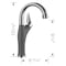 Blanco Artona Bar 1.5 GPM, PVD Steel/Cinder 526382 - alternate 4