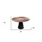 Homeroots 48" Brown and Black Wood and Metal Pedestal Base Round Top Dining Table 555178 - alternate 4