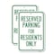 Signmission Parking Space Reserved Sign Parking Reserved for Reside, 18'' X 24'', Heavy Gauge Aluminum, 2PK A-1824-2PACK-23354 - alternate 1