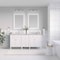 James Martin Vanities 60" D Vanity, Bright White w/Victorian Silver Top w/FreePower Wireless Charger 655-V60D-BW-FVSL - alternate 7