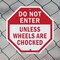 Signmission Do Not Enter Unless Wheels Are Choc, 10 inch X 10 inch, Plastic Sign, 2PK OC-P-2PACK-10-39 - alternate 6
