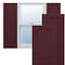 Ekena Millwork True Fit PVC, Two Equal Raised Panel Shutters, Wine Red, 12W x 79H, PR TFP101RPF12X079WR - alternate 1