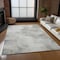 Homeroots 10' X 14' Silver Gray And Ivory Abstract Washable Indoor Outdoor Area Rug 577630 - alternate 7