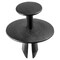 Auveco Peugeot/Citroen Black Nylon Retainer, 22mm Head., 14mm Stem Length., 6.3mm Hole, 25PK 21810 - alternate 1