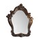 Homeroots 47" Brown Crowned Top Solid Wood Framed Mounted Dresser Mirror 374250 - alternate 1