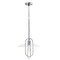 Homeroots Silver Simple Iron Ceiling Light With Clear Shades 651623 - alternate 1