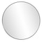 Homeroots 36" Black Round Framed Accent Mirror 383728 - alternate 1