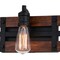 Vaxcel Carrington 3 Light Black and Solid Wood Walnut Finish Slat Farmhouse Bathroom Vanity Fixture W0380 - alternate 8